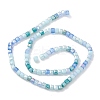 Gradient Color Electroplate Glass Bead Strands X1-GLAA-E042-05A-2