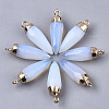 Top Golden Plated Opalite Pointed Pendants G-S359-078G-2