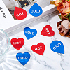 16 Pairs 2 Style Acrylic Public Signs DIY-FH0008-28B-5