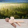 Gorgecraft 4Pcs 2 Style Walnutwood & Beechwood Spoon Mold DIY-GF0005-08-6