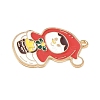 Christmas Alloy Enamel Pendants ENAM-B035-02M-14KCG-2