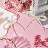 Plastic Imitation Pearl Bowknot Shoe Charms DIY-WH20002-152D-3