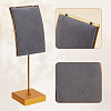 Velvet & Alloy Earrings Display Stands ODIS-WH0061-69B-3