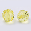 Transparent Acrylic Beads TACR-Q257-6mm-V21-3