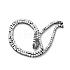Electroplated Natural Lava Rock Beads Strands G-A256-B01-02E-3