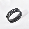 304 Stainless Steel with Clear Cubic Zirconia Finger Rings FS-WG2FC1C-01-1