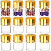 40Pcs Clear Glass Bottles Bead Containers CON-SC0001-15B-01-1