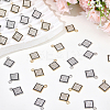 40Pcs 2 Colors Alloy Rhinestone Pendants FIND-SC0020-26-6