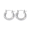 Non-Tarnish 304 Stainless Steel Hoop Earrings STAS-Z052-11P-1