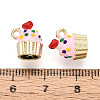 Rack Plating Alloy Enamel Charms PALLOY-N181-26KCG-02-3