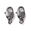 Rack Plating Brass Swivel Lobster Claw Clasps X-KK-K238-39B-L-2