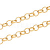 304 Stainless Steel Rolo Chains Necklaces NJEW-UN0001-15G-1
