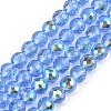 Electroplate Transparent Glass Beads EGLA-B013-02A-AB07-1