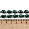 Natural Malachite Beads Strands G-L630-C01-10x6mm-5