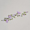 Polyester Rayon Flower Embroider Thread Iron on/Sew On Patches PATC-WH20017-18D-1