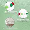 4Pcs Pom Pom Ball with Polyester Cord Hanging Banners AJEW-CP0009-76C-6