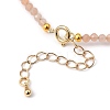 Natural Sunstone Beaded Necklaces NJEW-JN02990-02-2