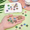 40Pcs 5 Colors Alloy Enamel Pendants ENAM-TA0003-45-6