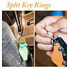 60Pcs 2 Colors Iron Split Key Rings KK-DC0004-15-7