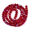 Electroplate Glass Beads Strands X1-EGLA-A034-T8mm-L20-2