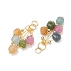 Natural Multicolor Tourmaline Pendants PALLOY-JF05436-2