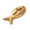 Ion Plating(IP) 304 Stainless Steel Pendants STAS-M017-02G-2