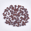 2-Hole Opaque Glass Seed Beads SEED-S023-27B-04-1