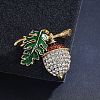 Alloy Rhinestone Brooch JEWB-K027-02G-1