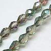 Electroplate Glass Bead Strands EGLA-E010-8x12mm-H04-1