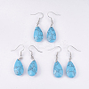 Natural & Synthetic Mixed Stone Dangle Earrings EJEW-P150-A-2