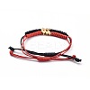 Unisex Adjustable Korean Waxed Polyester Cord Braided Bead Bracelets Sets BJEW-JB04671-3