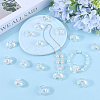 60Pcs UV Plating Transparent Acrylic Beads PACR-SP0001-01-4