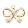 Brass Enamel Pendants KK-Q029-05G-03-1