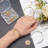 12Pcs 2 Style 304 Stainless Steel  Chain & Brass Cable Chain Bracelet Making AJEW-NB0003-26-5