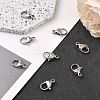 Tarnish Resistant Polished 304 Stainless Steel Lobster Claw Clasps X-STAS-R072-08A-4