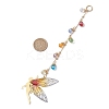 Brass Fairy Pendant Decorations HJEW-JM02976-3