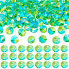 90Pcs Electroplated Glass Connector Charms EGLA-TA0002-90B-1