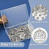 50Pcs 10 Styles Tibetan Style Alloy Pendants FIND-YW0006-93-3