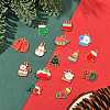 15Pcs 15 Styles Christmas Theme Alloy Enamel Pendants ENAM-FS0003-97-7