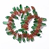 Natural Quartz Crystal Dyed Beads Strands G-I345-02B-2
