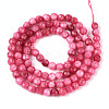 Dyed Natural White Jade Beads Strands G-T139-4mm-60-08-2