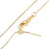 Rack Plating Brass Clear Cubic Zirconia Bee Pendant Box Chain Necklaces NJEW-P317-05G-3