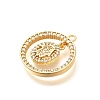 Brass Micro Pave Cubic Zirconia Pendants KK-G519-07G-06-2