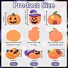 55Pcs 3 Styles Pumpkin Resin Cabochons RESI-OC0001-71-2