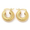 Rack Plating Brass Round Hoop Earrings for Women EJEW-K247-03G-1