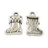 Tibetan Style Christmas Sock Alloy Pendants LS-TIBEP-Q050-13AS-RS-1
