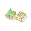 Brass Glass Charms KK-Z141-12G-3