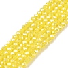 Electroplate Glass Beads Strands EGLA-A044-P1mm-B04-1