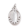 Brass Micro Pave Cubic Zirconia Pendants KK-C012-10P-2