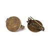 Brass Brooch Cabochon Settings LS-KK-H090-1